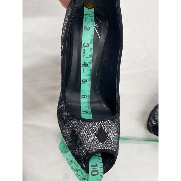 $995 GIUSEPPE ZANOTTI SHARON Black Crystals Glitter Platform Shoes Pumps Sz 39 - Picture 14 of 16